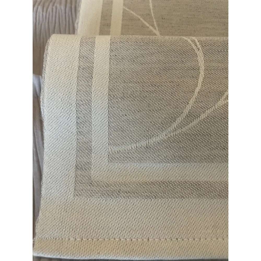 Ekelund Swedish Table Runner Linen & Cotton Beige Ivory‎ Floral 14